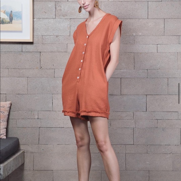 At Dawn Fringe Relax Romper with Belt - Picture 8 of 10